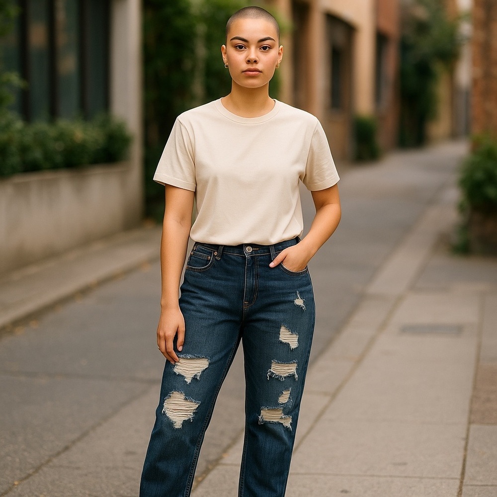 Levi’s Distressed Blue Jeans